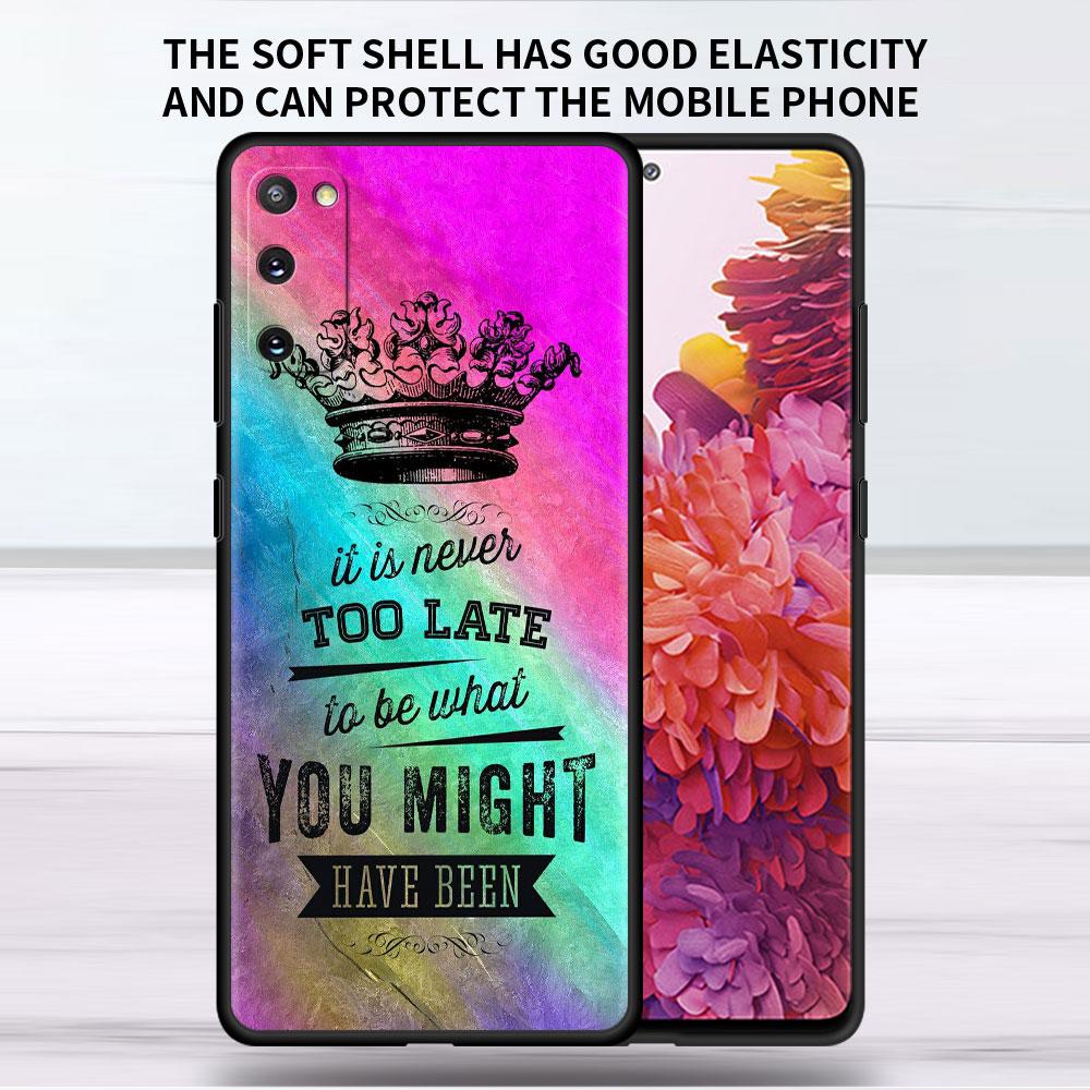 Soft Case For Samsung Galaxy Note 20 Ultra 10 Plus Lite A50 A70 A20 A40 A20e 9 8 A60 A10e Funda Phone Cover Princess Mom Queen