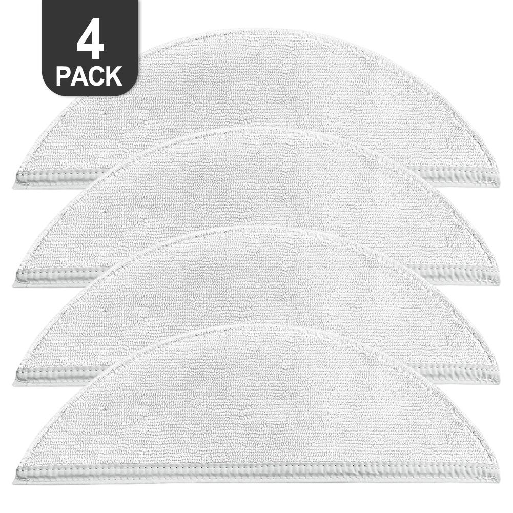 High Performance Mop Cloths for Lydsto R5/R5D Robot Vacuums Available In Convenient Packs of Either 4 or 10 Pieces
