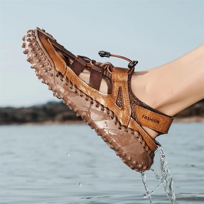 Fashion Men's Casual Sports Sandals Comfortable Inner New Summer Men's Shoes Lightweight Comfortable Non-slipbreathable and Not Stuffy