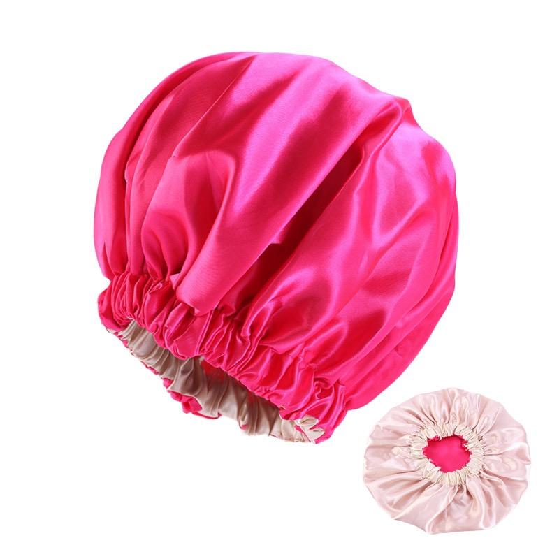 Custom Silk Sleeping Bonnets Double Layer Reversible Hair Bonnet for Men