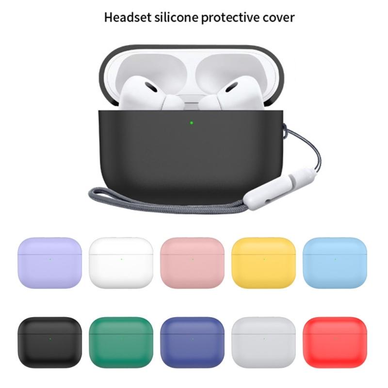 Portable Headphone Cover Premium Flexible Silicone Full Body Protections Pouch Shell for Pro3 Earbuds Active Users