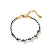 Ins style handmade colorful woven rope bracelet dopamine DIY rope chain gold plating