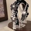 New Detachable Pearl Tassel Headband Ethnic Style Wide-format Bridal Headdress Pearl Headband Hair Accessory