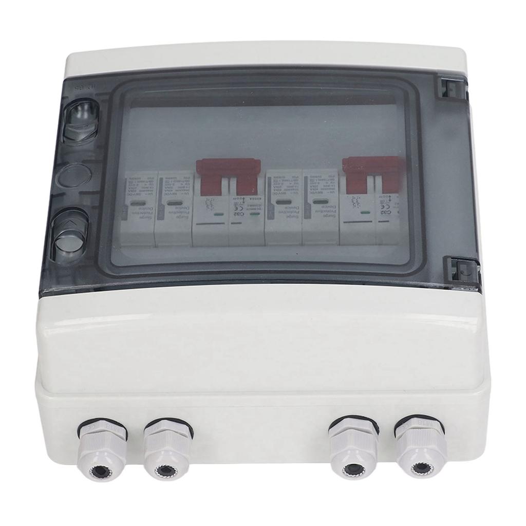 Comutator de deconectare solar DC500V 2 intrări 2 ieșiri Protecție la supratensiune Cutie combinator PV IP65 Rezistent la apă 32A 20‑40KA