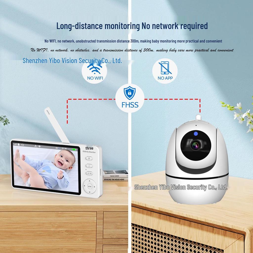 5-Inch HD Baby & Elderly Monitor with Two-Way Voice
