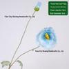 Large Flocked Silk Poppy Artificial Flower for Home or Venue Decoration, Floor Standing Prop