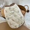 Printed Dog Winter Coat Warm Soft Dog Jacket New Padded Vest  for Small Medium Dogs