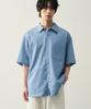ROTEMBER Tencel Cotton Denim Half Shirt [Light Blue]