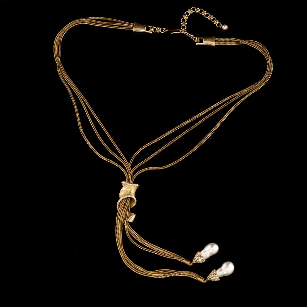 Direktlieferung Mittelalterlicher Vintage Schmuck Nischen Design Französische Retro Schlüsselbein Kette Halskette Halskette Neu