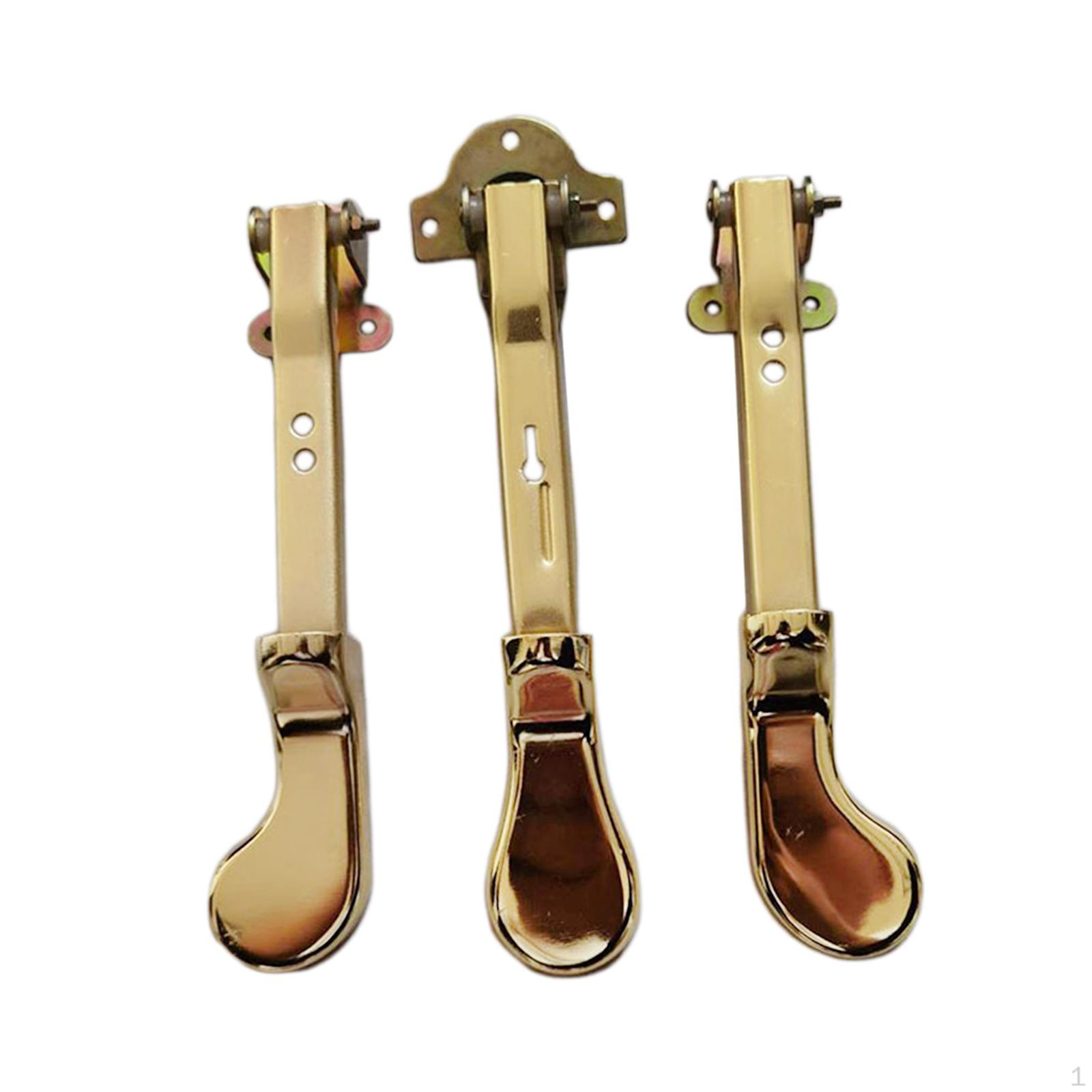 

3 шт. Педали для пианино, клавиатура, универсальный ножной переключатель, золотая металлическая педаль сустейна 2 holes