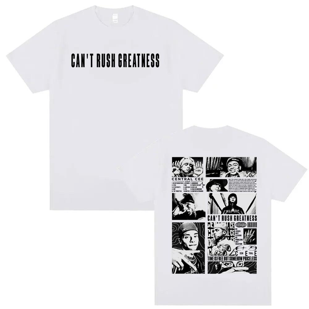 Central Cee Cant Rush Greatness World Tour Tee Shirt Mens Clothing Fashion Retro Oversized T Shirt Summer 100 Cotton Tshirt