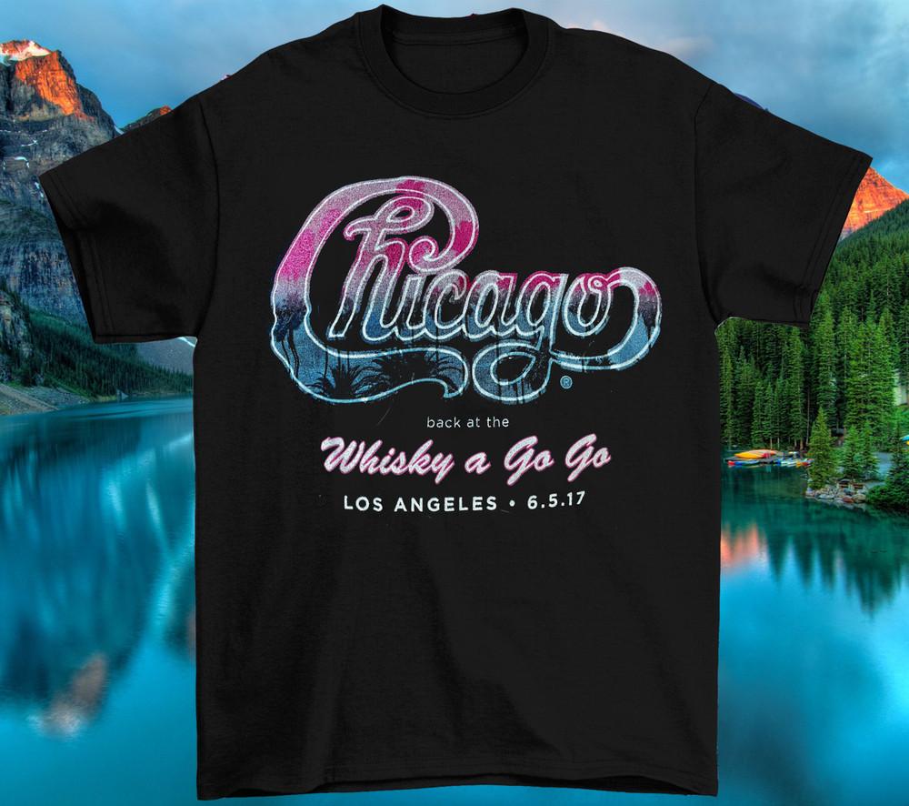 Chicago Band WHISKY A GO GO Black Men T Shirt Uniex Unisex T-Shirt XXXL