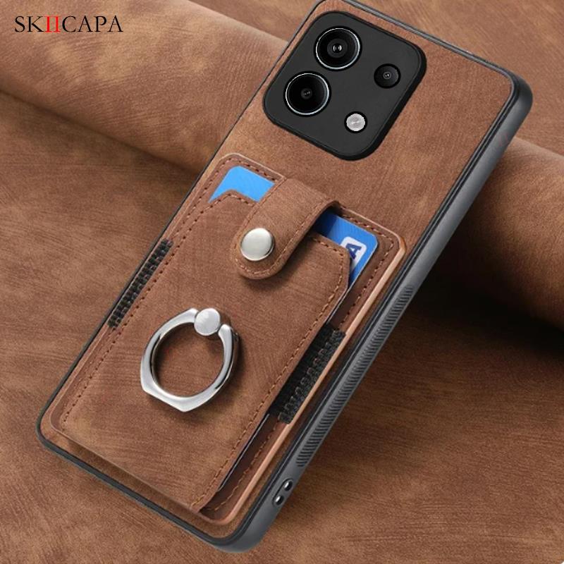 Wallet Cards Slot Holder Leather Cover for Oneplus 12 11 10T ACE Pro Nord CE 3 Lite 2 N300 N30 N20 SE Ring Stand Magnetic Case