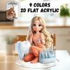 2D Flat Anime Dentist Acrylic Standee 9 Colors Available, Home Dental Clinic Decor Gift For Dentist Dental Hygienist Anime Fans