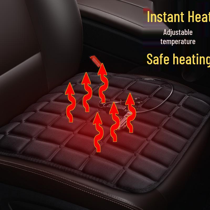 Four-Season Heated Car Seat Cushion Set: Interior Accessories for Comfort