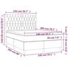 3142022 vidaXL Divan-lit Tapissier Avec Matelas Crème 140x200 Cm Tissu