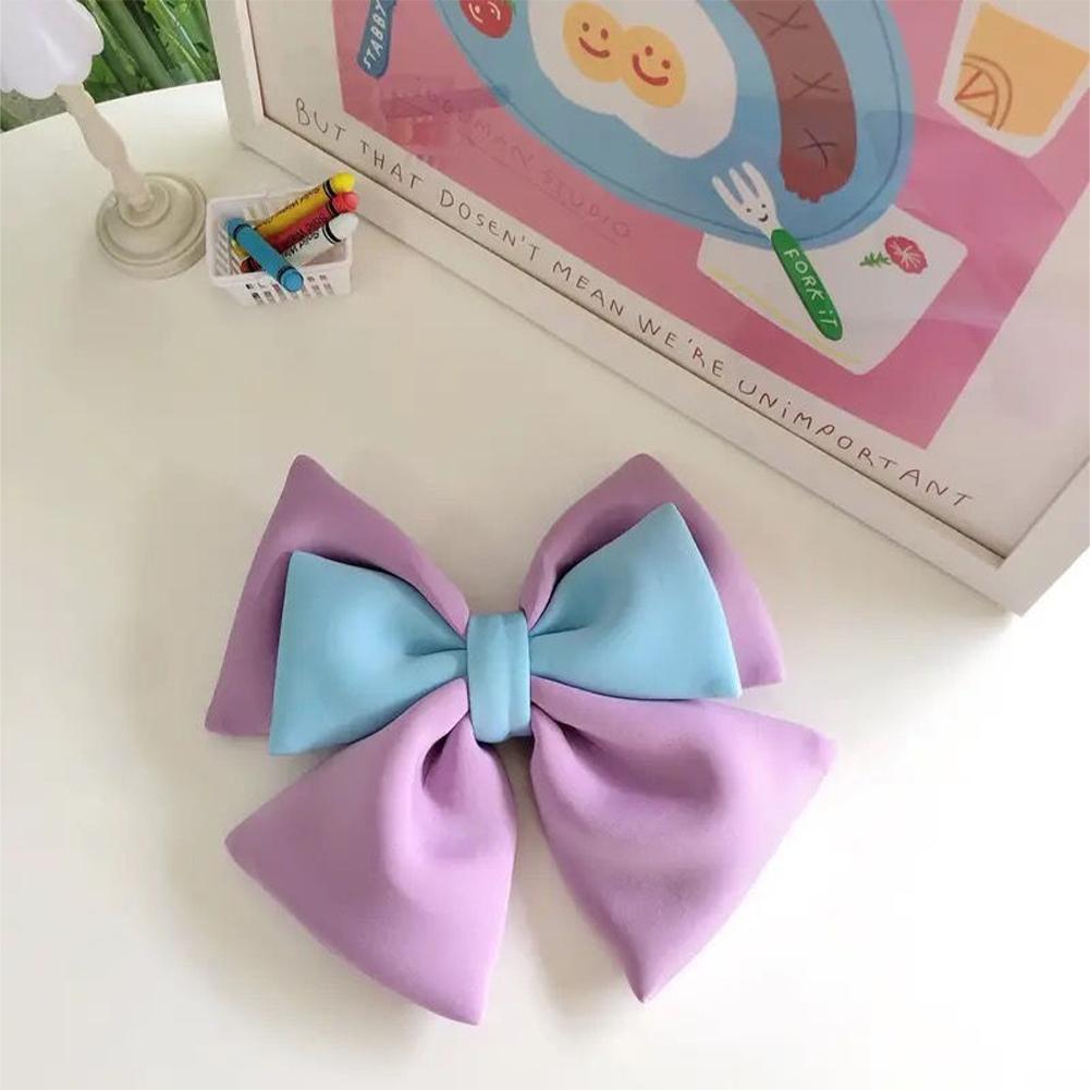Dual-color Bow Motorcycle Helmet Decoration Electric Bike Helmet Accessories for Car Body Decoration Bowknot For Girl Women