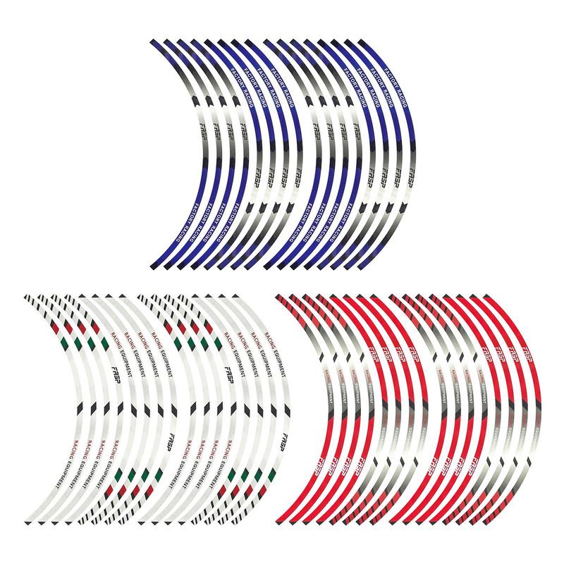 16Pcs Motorcycle Car Tire Decals Trim Strips Universal Reflective Bike Wheel Sticker Waterproof Motorcycle Wheel Rim Tape