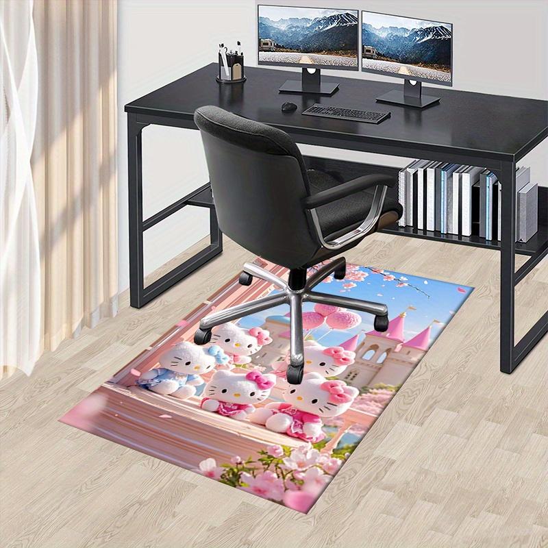 

Office Rug Hello Kitty, Castle Anti-Slip Rug, Machine Washable for Living Room, Bedroom, Office, Multiple Sizes, Bedroom Mat, Decorative Mat, Durable 60cm by 90cm