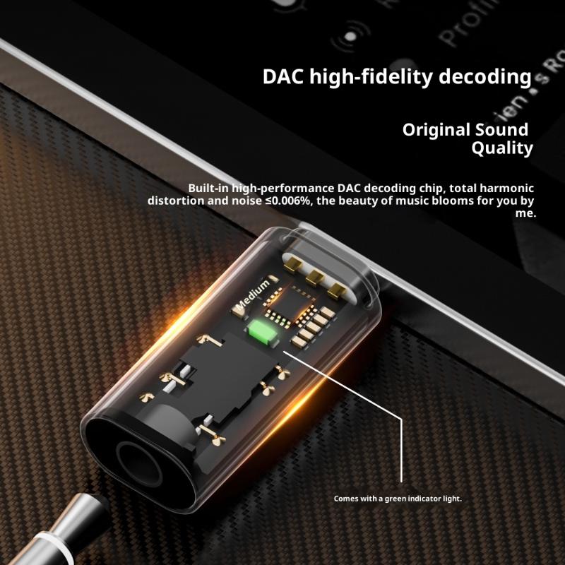 1Pcs Type C To 3.5mm Audio Adapter Earphone AUX Adapter For Phone 15 Galaxy S24 S23 Ultra USB Type C To 3.5mm Aux Adapter