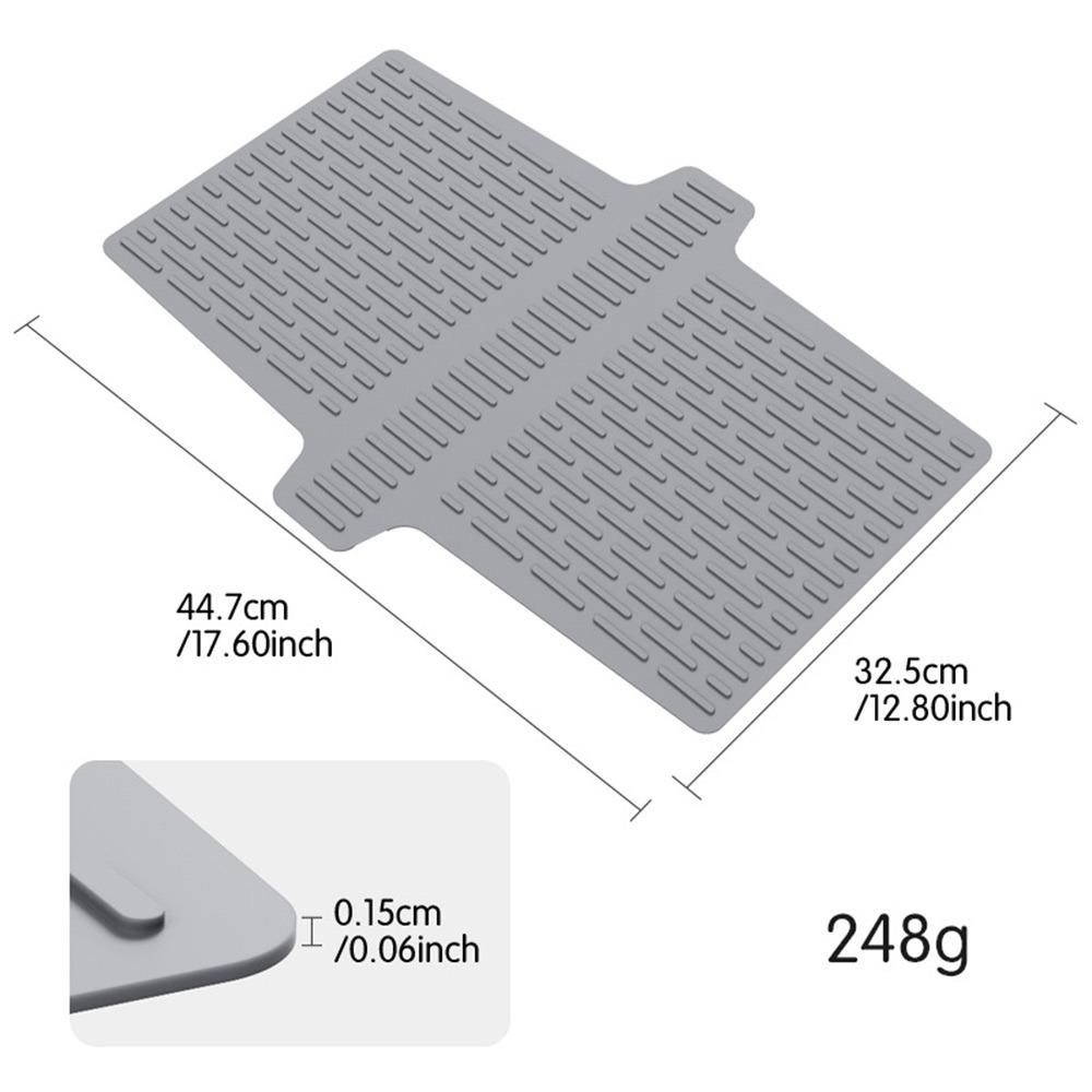Grey/Black Kitchen Sink Protector Heat Resistant Divider Mat  Sink Protection