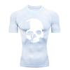 Skeleton Men's Sports T-shirt for Fitness Training Fitness Compression Men's Training T-shirt  Workout T-Shirt
