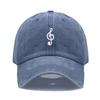 Unisex Soft Cotton Dad Hat Musical Note Embroidery Baseball Cap For Women Men Adjustable Unisex Casual Sports Caps