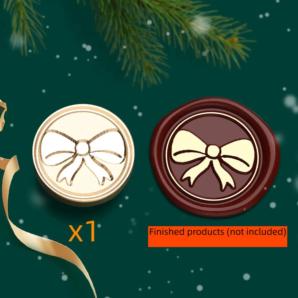 2.5cm Christmas Series Wax Seal Stamps Vintage Merry Christmas Tree Snowflake Head DIY Festival Gift Wrapping Cards Scrapbooking