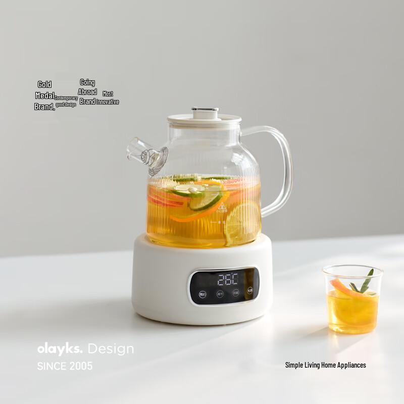 olayks 1,2L Vollglas Gesundheitswasserkocher CN-Stecker (Adapter enthalten)