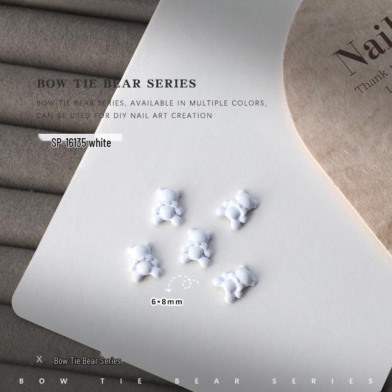 

3D Bear Bow Tie Alloy Nail Art Rhinestones (5 Pieces)