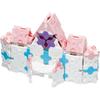 Yoshiritsu LaQ Coleção Doce Castelo Cintilante Conjunto de Blocos de Construção de Plástico 700 peças