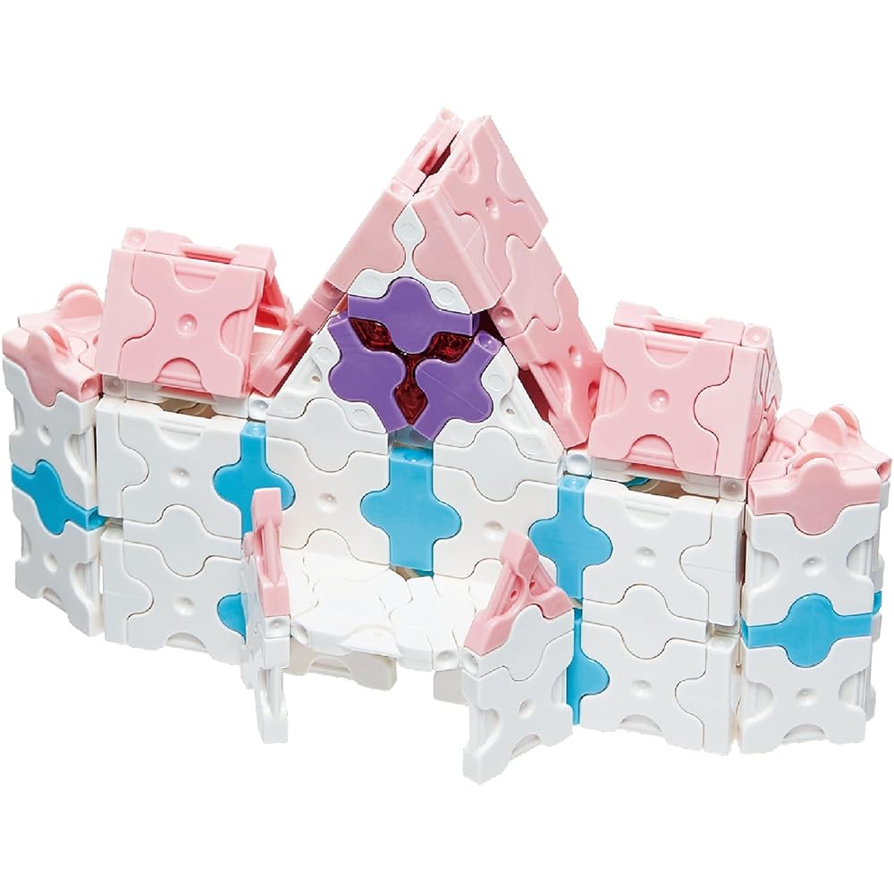 Yoshiritsu LaQ Coleção Doce Castelo Cintilante Conjunto de Blocos de Construção de Plástico 700 peças