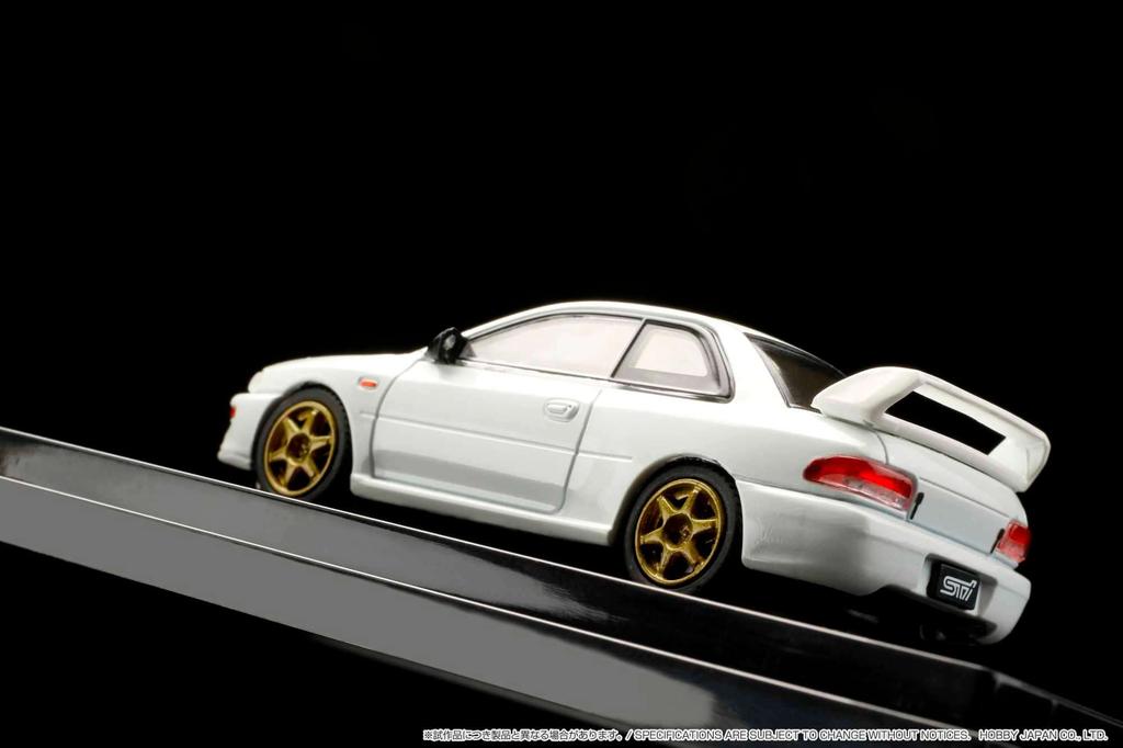HJ64 Subaru Impreza 22B STi Version Rally Base Drive Feather White Finished Product HJ641041RW 1/64 (GC8 Modified) car/Left-hand