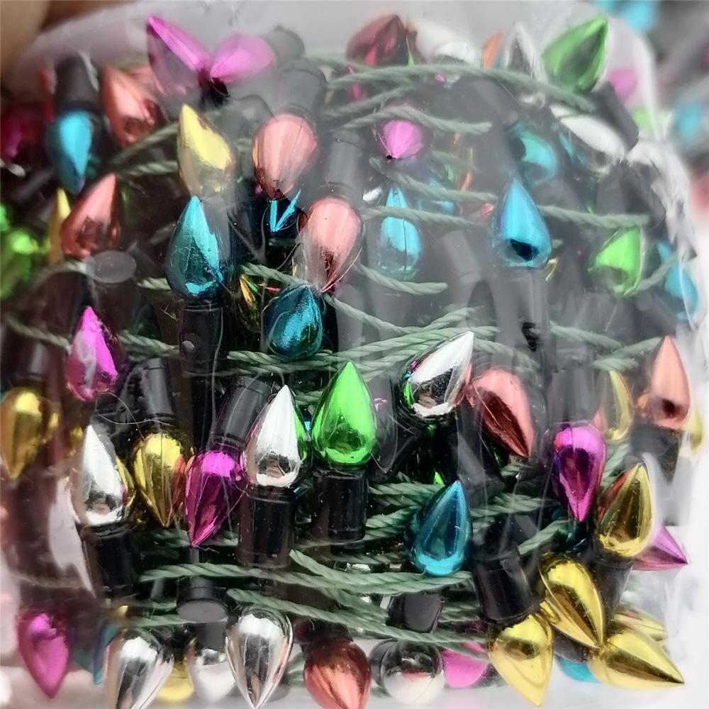 5M/roll Colorful Bulbs String Garland Christmas Decor Home Decor Xmas Tree Ornaments New Year Gift DIY Dollhouse Not Led