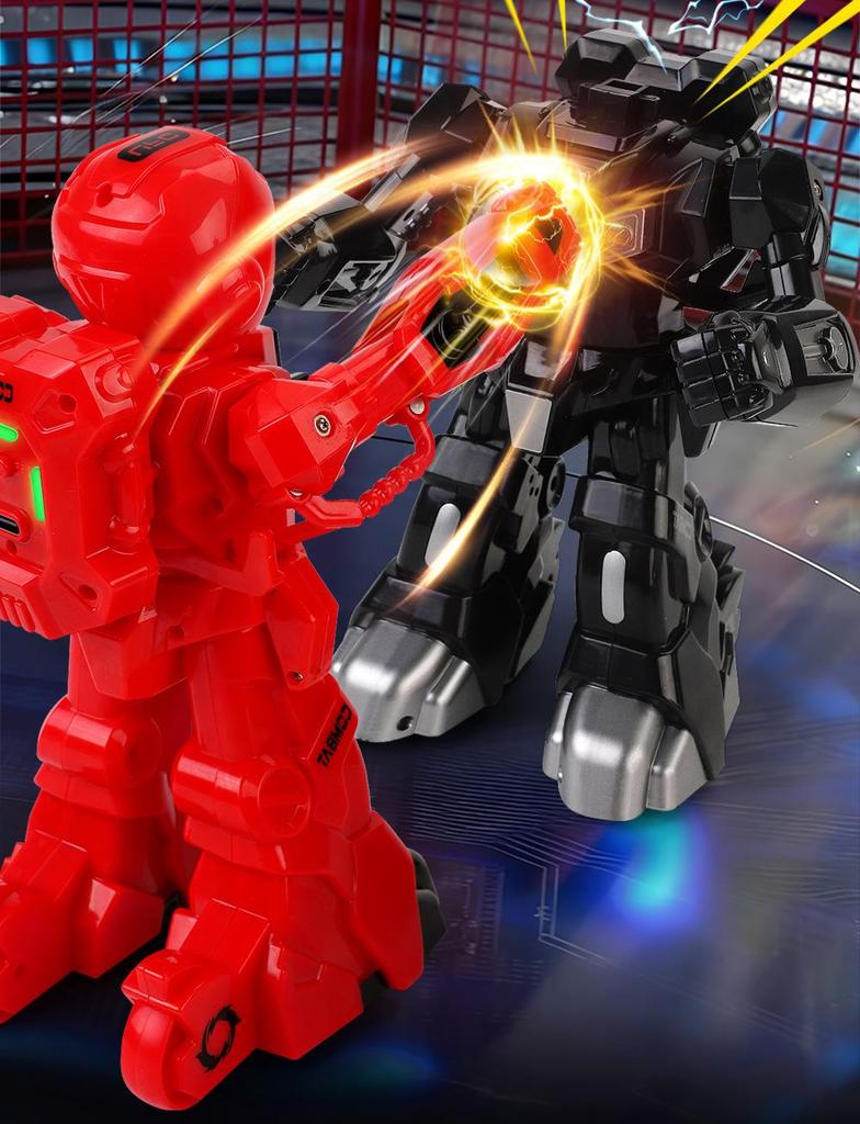 Cross-Border 2.4G Large Boxing Battle Remote Control Robot - Dual Player Kids' Fighting Toy for Parent-Child Interaction