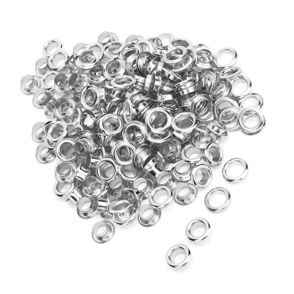 100KS 6mm Mosazný Oboustranný Nýt s Očkem Dutý Nýt na Oblečení Tašku Pásek Botu