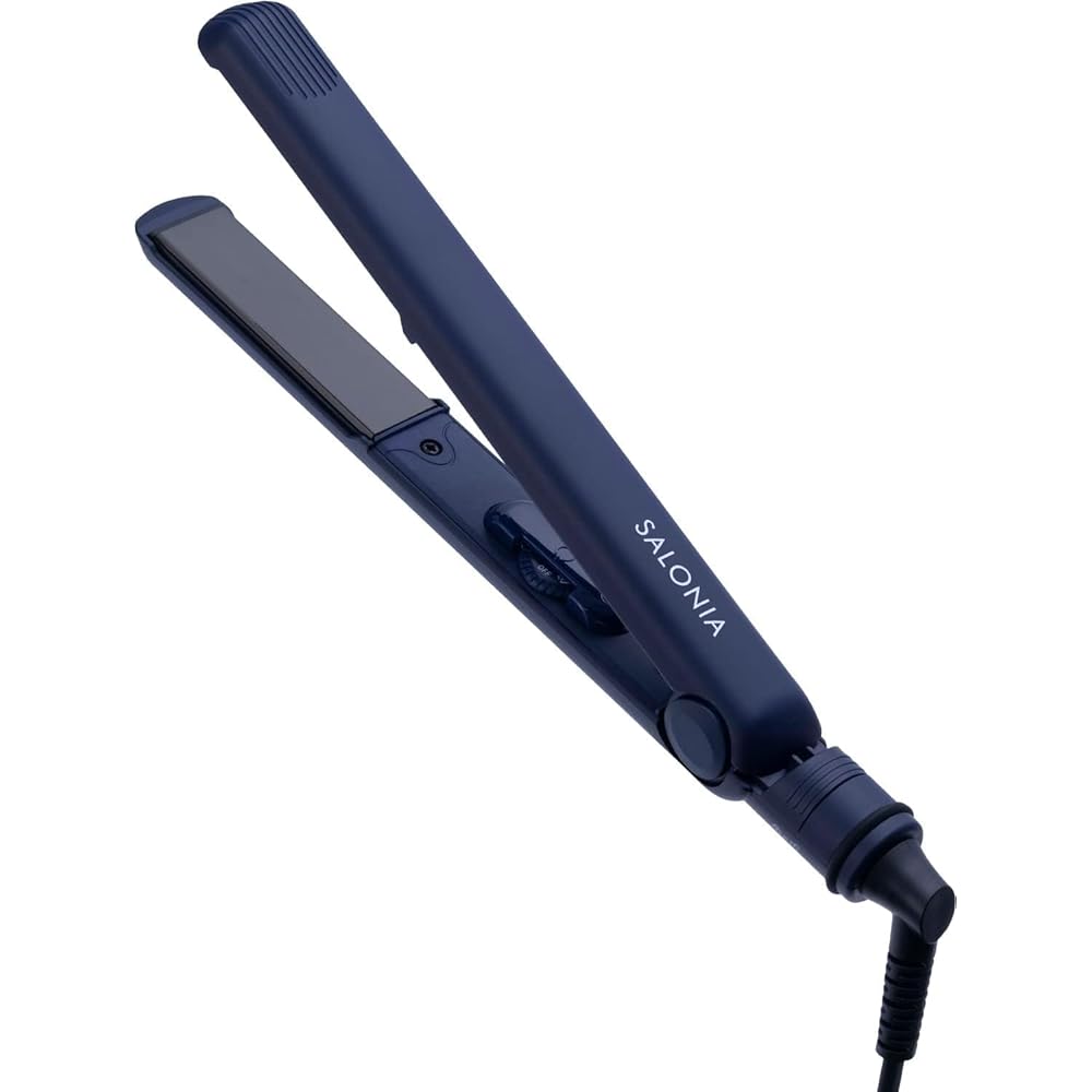 Salonia Hair Straightener 24mm SL-004SANV Navy Color Ceramic Plates Hair Iron