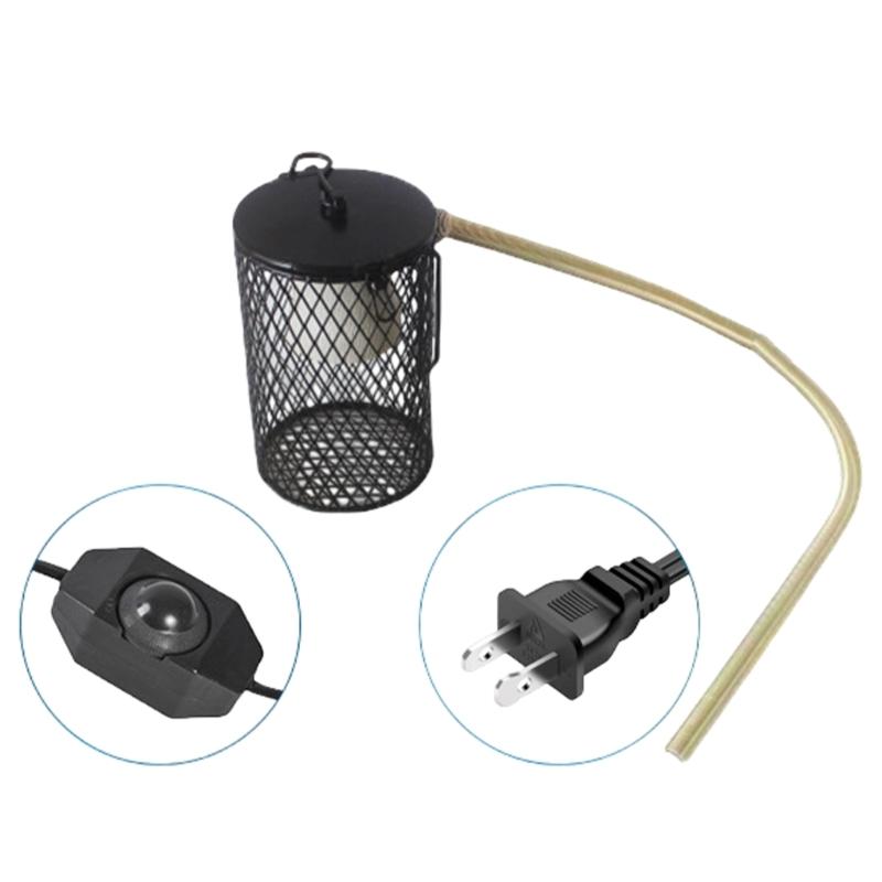 Heat Lamp Cover for Reptiles Ensuring Even Heat Dispersion and Enhancing Protections in Enclosures Bird Cage Accessory