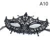 Dámská maska ​​​​na obličej s dutou krajkou Sexy maska ​​na oči Cosplay Prom Party Props
