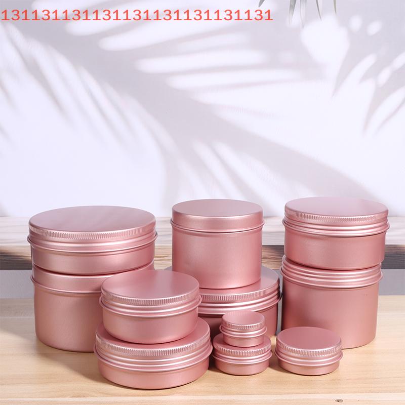 5-180ml Cream Jar Tin Cosmetic Lip Balm Containers Nail Derocation Crafts Pot Refillable Bottle Screw Thread Empty Candles Box