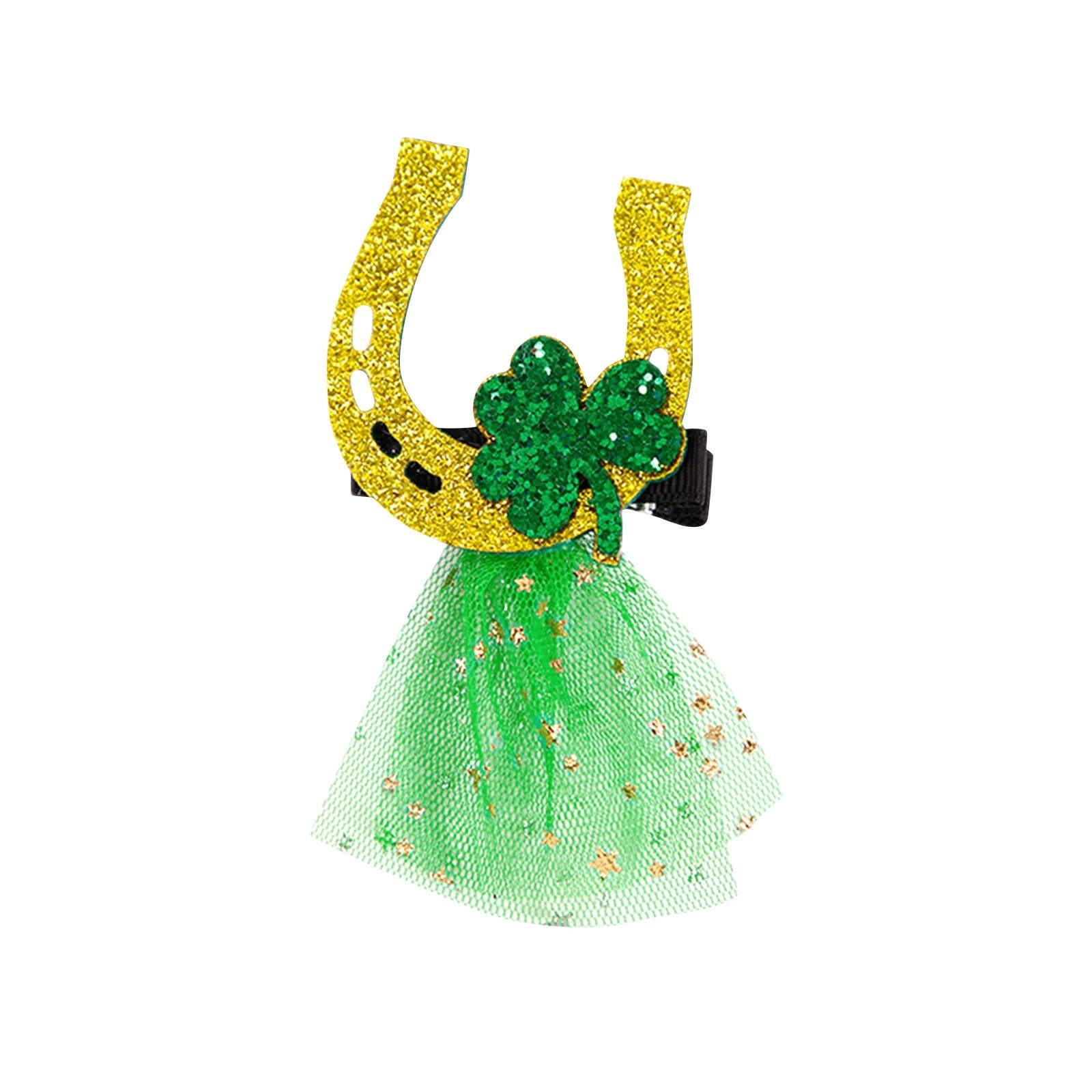 

улица. Заколка для волос Святого Патрика, красивая заколка для волос, праздничный головной убор, аксессуар для волос, женская и детская заколка для волос One Size