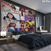 Aitana Name Wandteppich Ästhetischer Wandbehang Bedruckter Stoffdecke Dekorative Wandteppiche für Schlafzimmer Wohnzimmer Heimdekoration