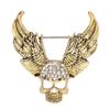 Drill Skull Brooch Sparkling  S Fashion Personality Brooch Accessories for Suit Coat