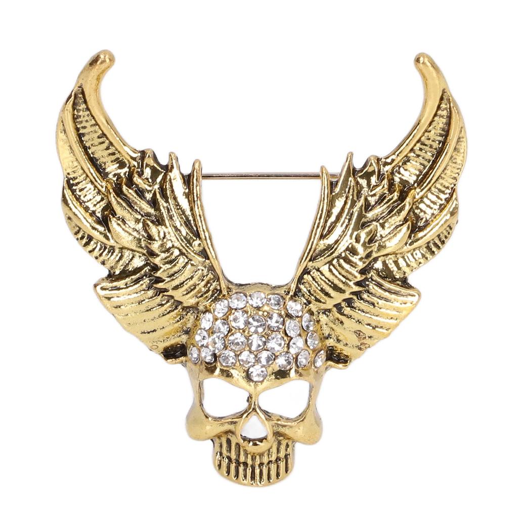 Drill Skull Brooch Sparkling S Fashion Personality Brooch Accessories for Suit Coat