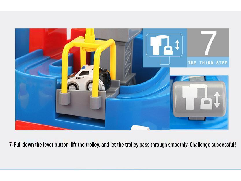 Kids' Adventure Track Toy Car Set - Educational Train Gift