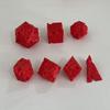 7Pcs/Set Cheese Dice D4/6/8/10/12/20 Multi-side Gaming Dice Adults Family Night Party Polyhedral Dice Board Game Essentials