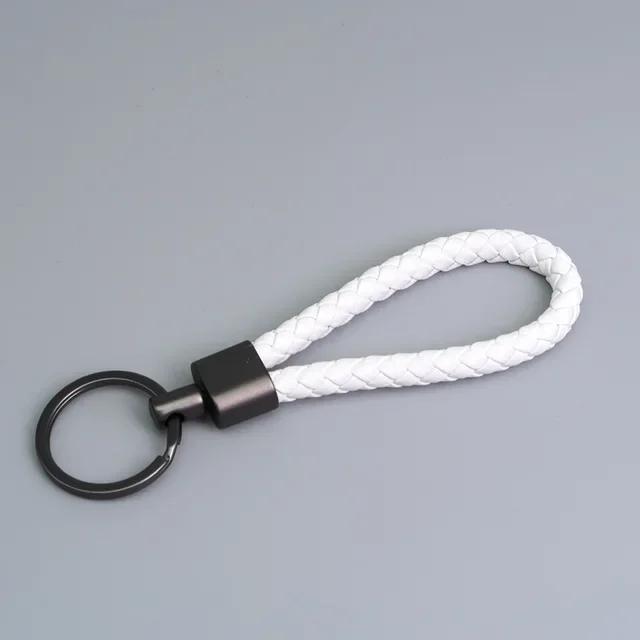 PU Woven Key Ring, Gift Leather Keychain, Leather Rope Key Chain, Multifunctional Car Key Accessories, Car Accessories