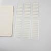 120Pieces White Clear Adhesive PET Label Writable Page Marker Bookmarks Repositionable File Label for School Office