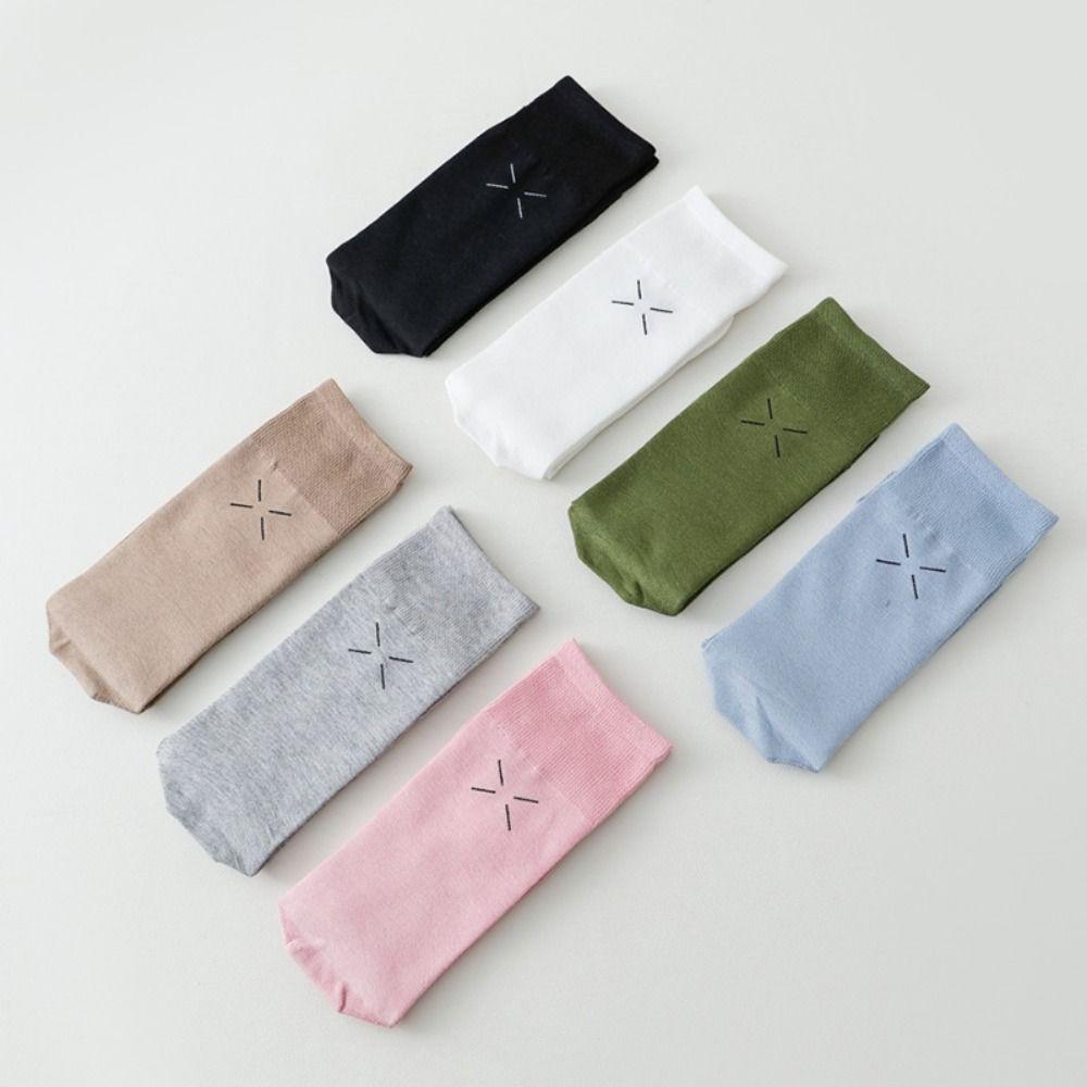 JK Mid Calf Stockings Breathable Split Toe Tube Socks Simple Calf Long Socks  Summer