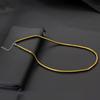 Minimalist 4mm Beads Hematite Stone Healing Necklace For Men 19 Inches Vintage Silver Gold Color Short Collar Casual Accessories